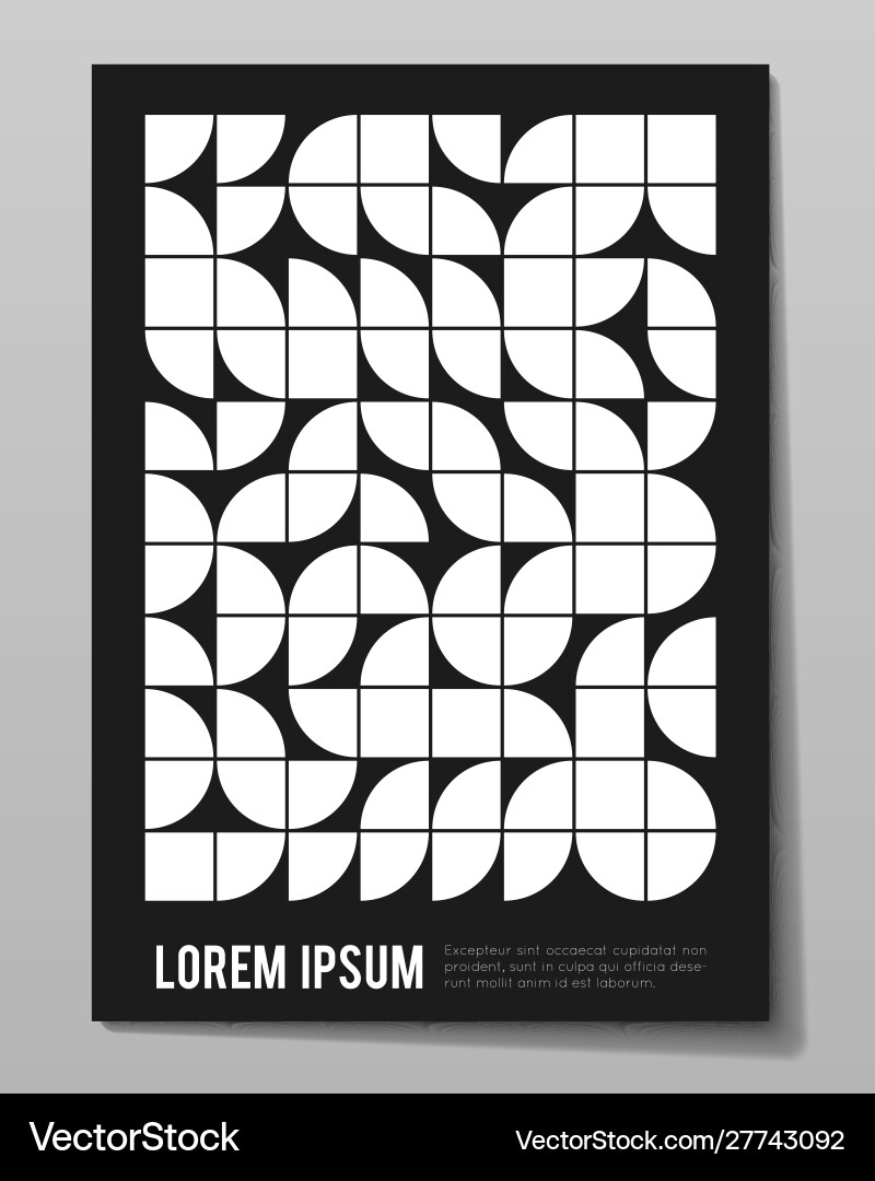 Minimalistic poster with simple shapes Minimalistic poster with simple shapes vector image