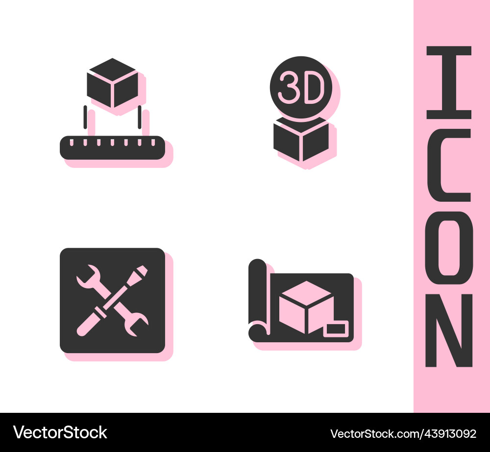 Set graphing paper for engineering isometric cube Set graphing paper for engineering isometric cube Vector Image