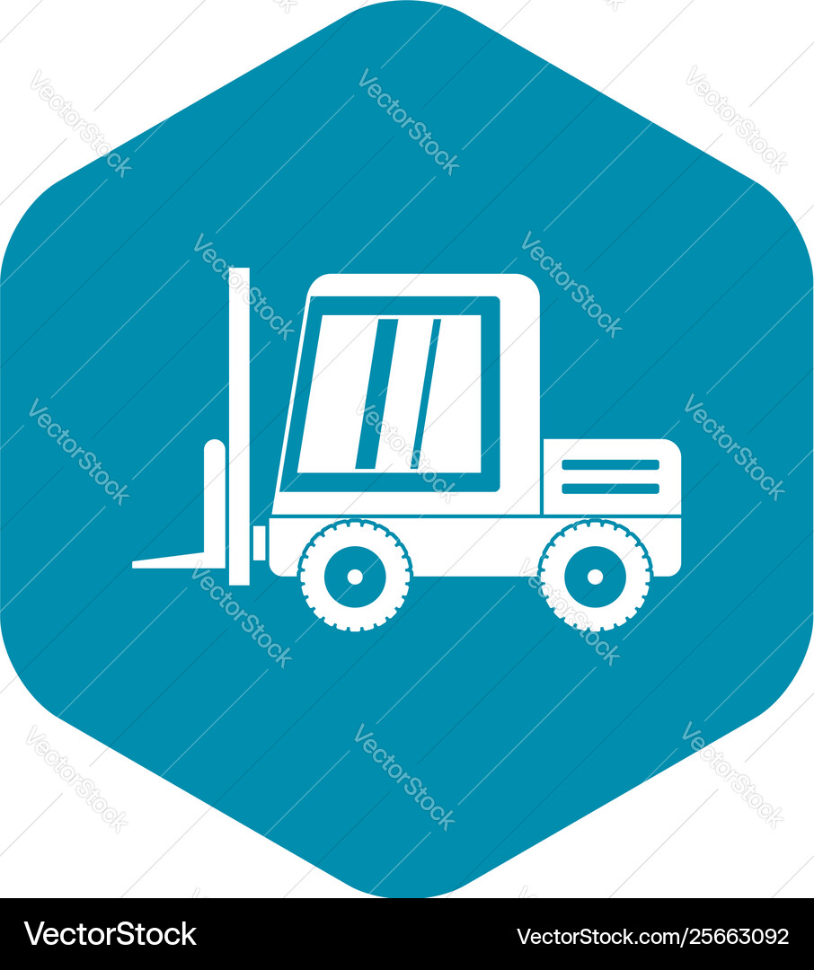 Stacker loader icon simple Stacker loader icon simple vector image
