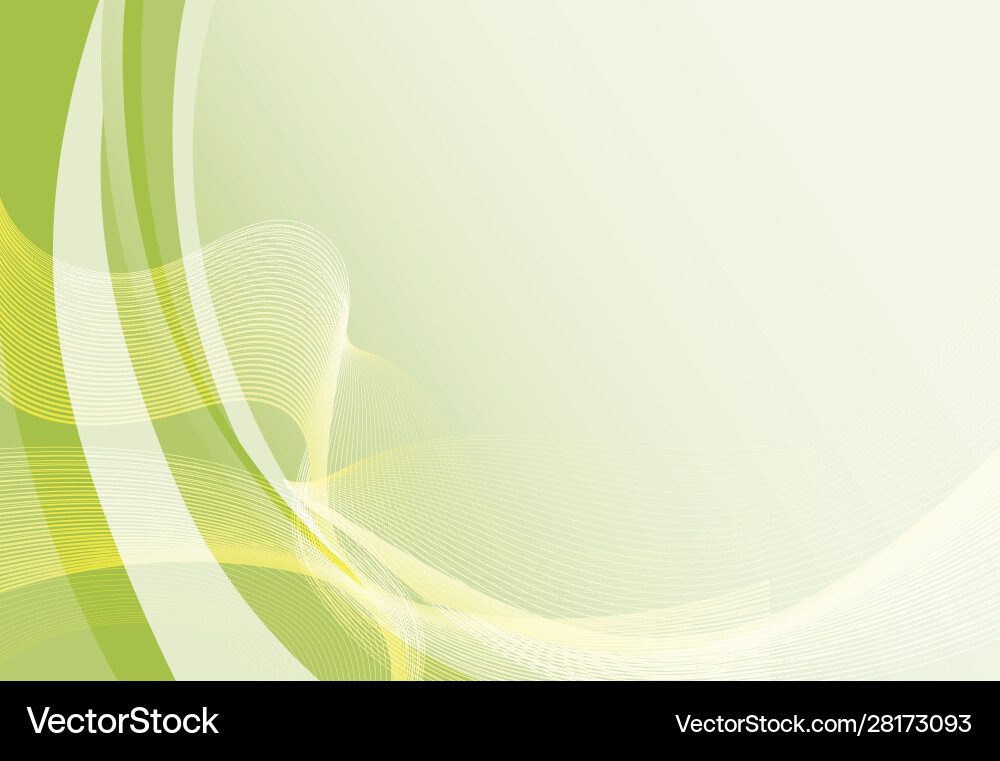 Background template with green patterns vector image