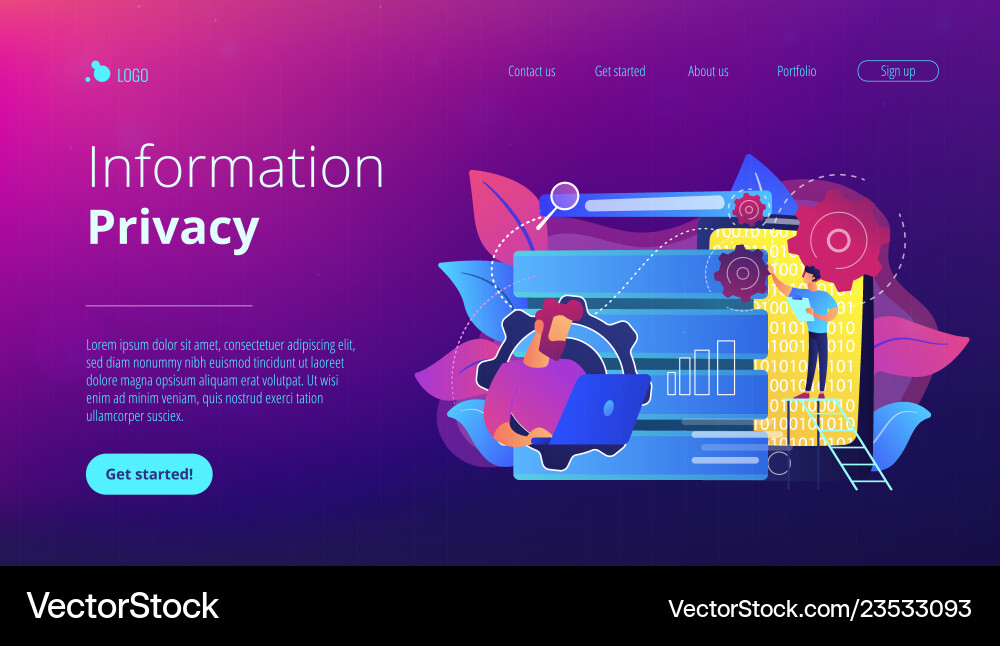 Big Data Analytics Concept Vector Image
