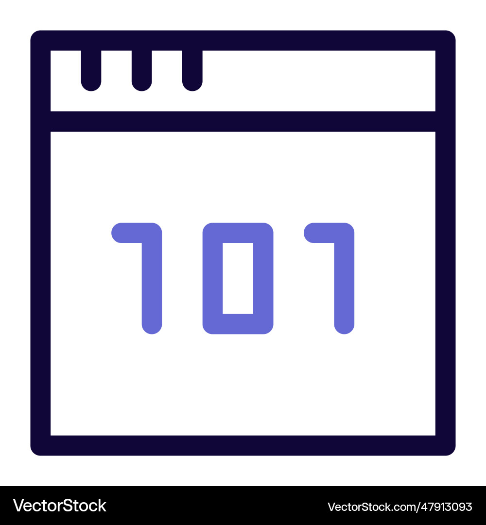 Binary code computer numbering system Vector Image