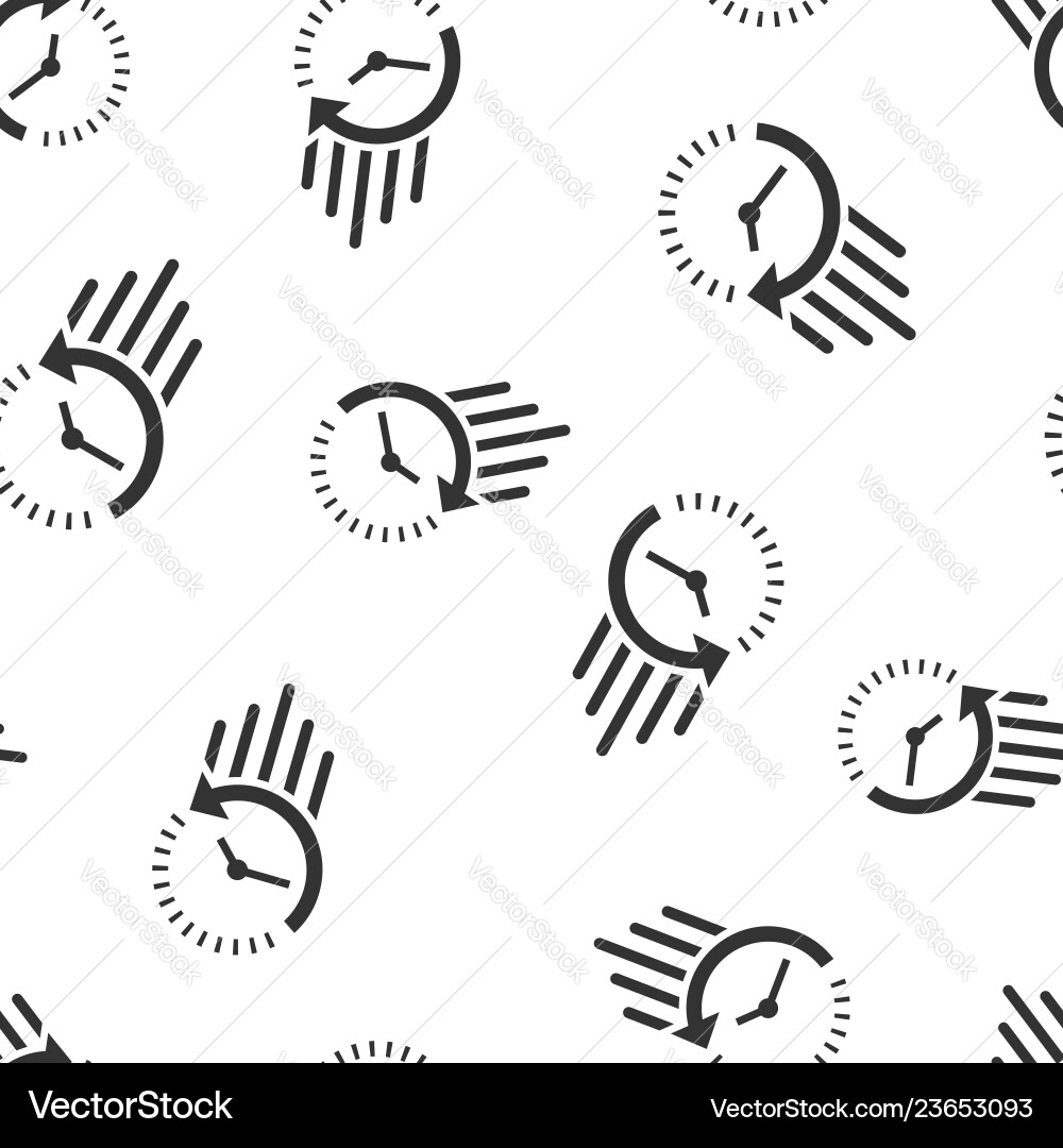 Clock countdown icon seamless pattern background Clock countdown icon seamless pattern background vector image