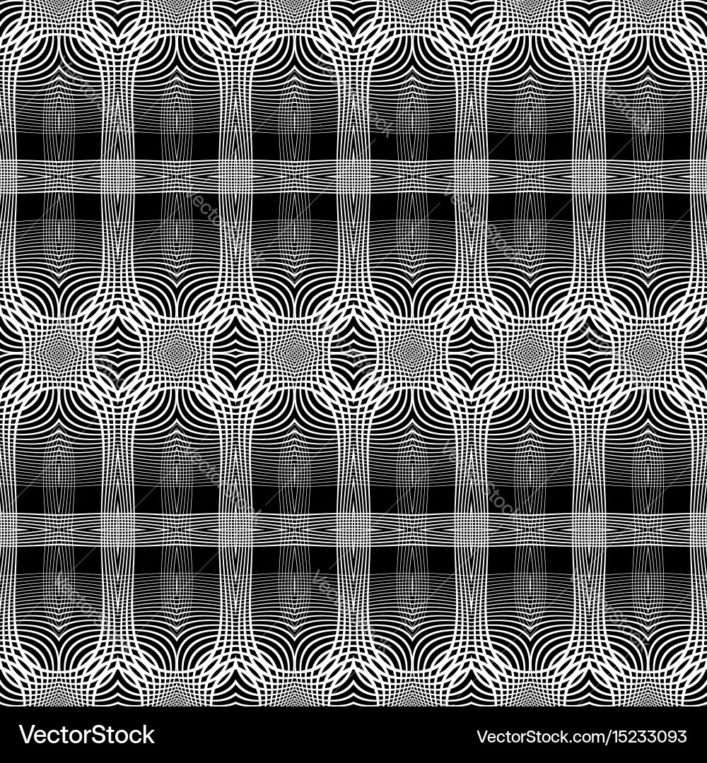 Design seamless monochrome grid pattern Vector Image