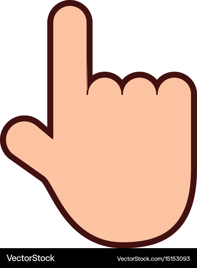 Hand pointer isolated icon vector image