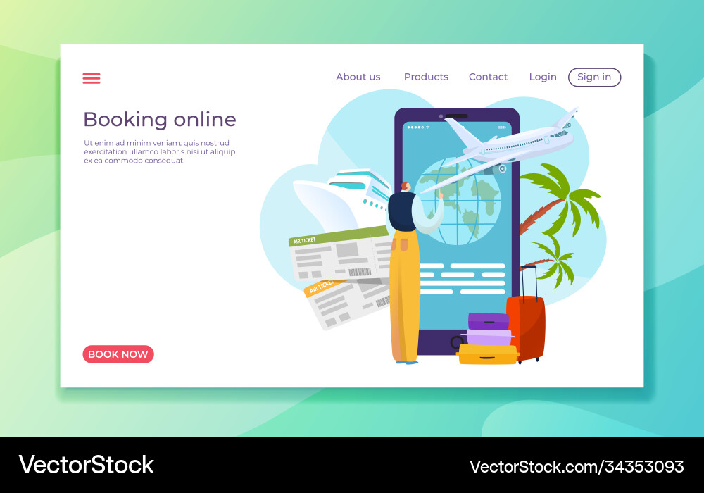 Mobile Online-App für Smartphone-Internetbuchung Mobile Online-App für Smartphone-Internetbuchung vektorbild