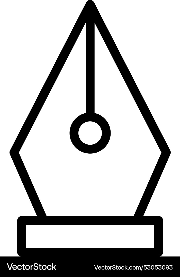 Nib icon design Vector Image