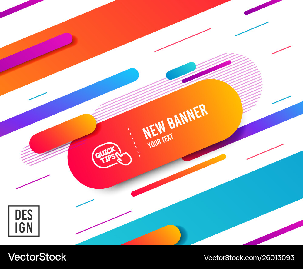 Quick tips click line icon helpful tricks sign vector image
