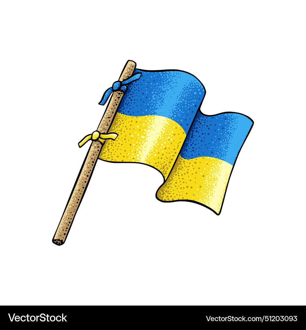 Ukrainian flag Royalty Free Vector Image - VectorStock