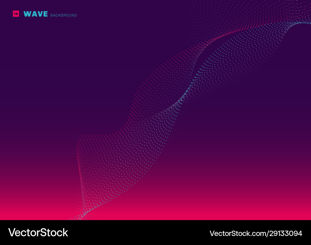 Abstract Glowing Particle Wave vector image