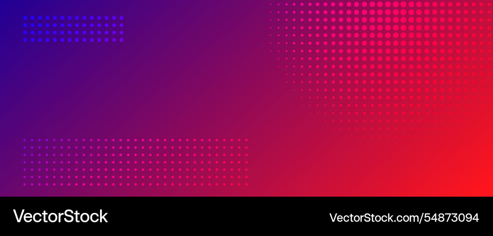 Abstract gradient geometric background with dots Vector Image