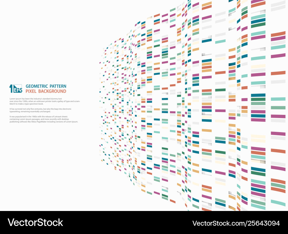 Abstract modern colorful square geometric pattern Abstract modern colorful square geometric pattern vector image