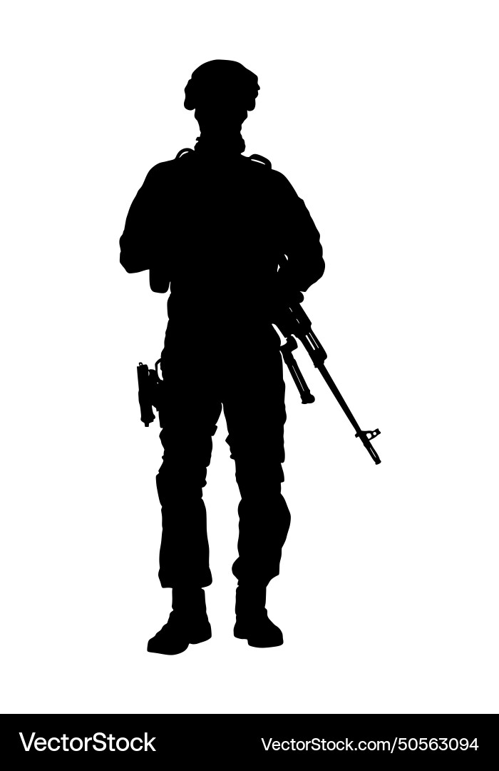 Armee Soldaten mit Scharfschützengewehr auf Pflichtsilhouette Armee Soldaten mit Scharfschützengewehr auf Pflichtsilhouette vektorbild