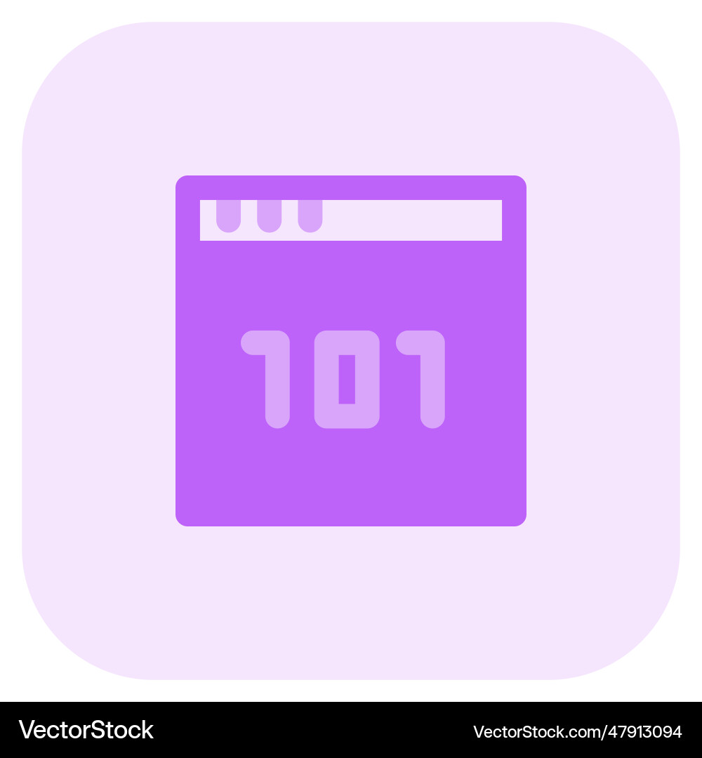 Binary code computer numbering system vector image