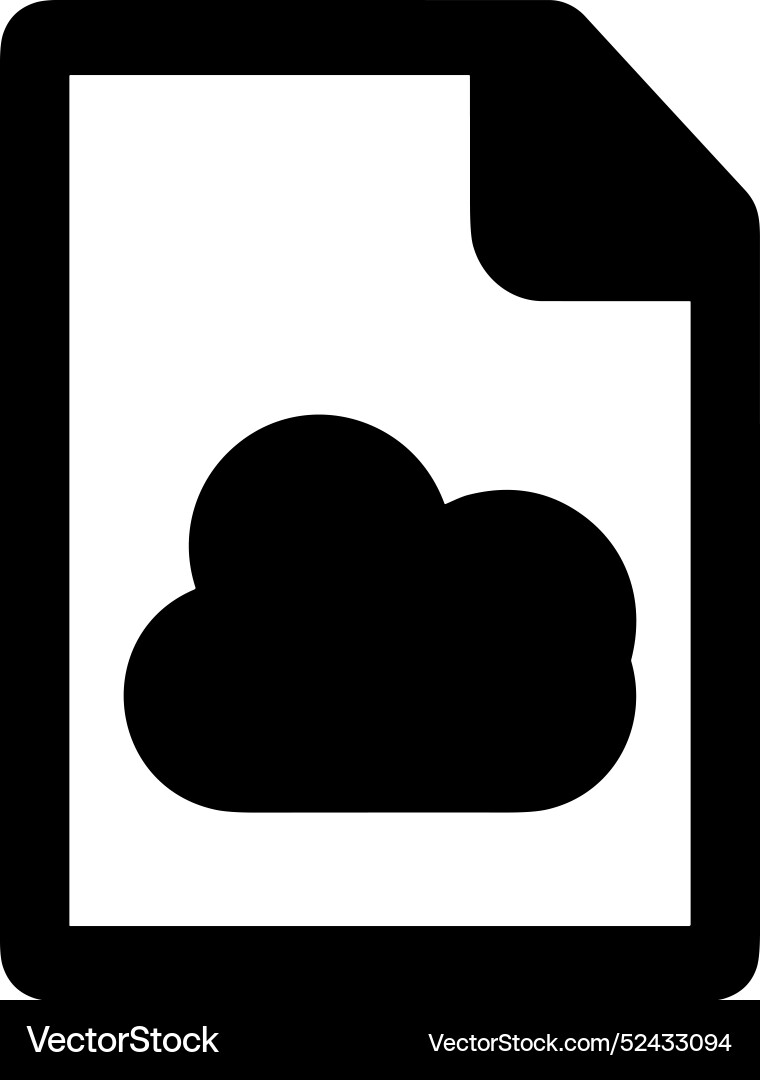 Cloud storage icon symbol image of the database Vector Image