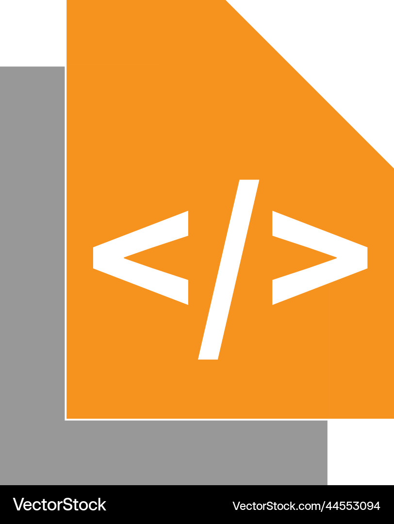 Code-Programmiersymbol-Logo-Designvorlage Vektorbild