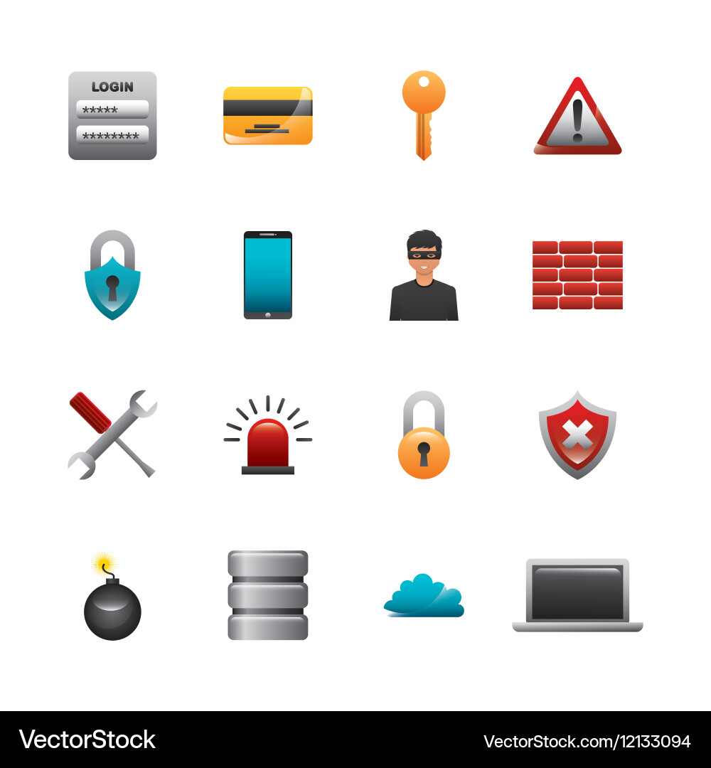 Cyber security design Vector Image