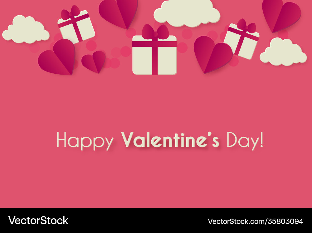Glücklicher Valentinstag Hintergrund mit Herzen Glücklicher Valentinstag Hintergrund mit Herzen vektorbild