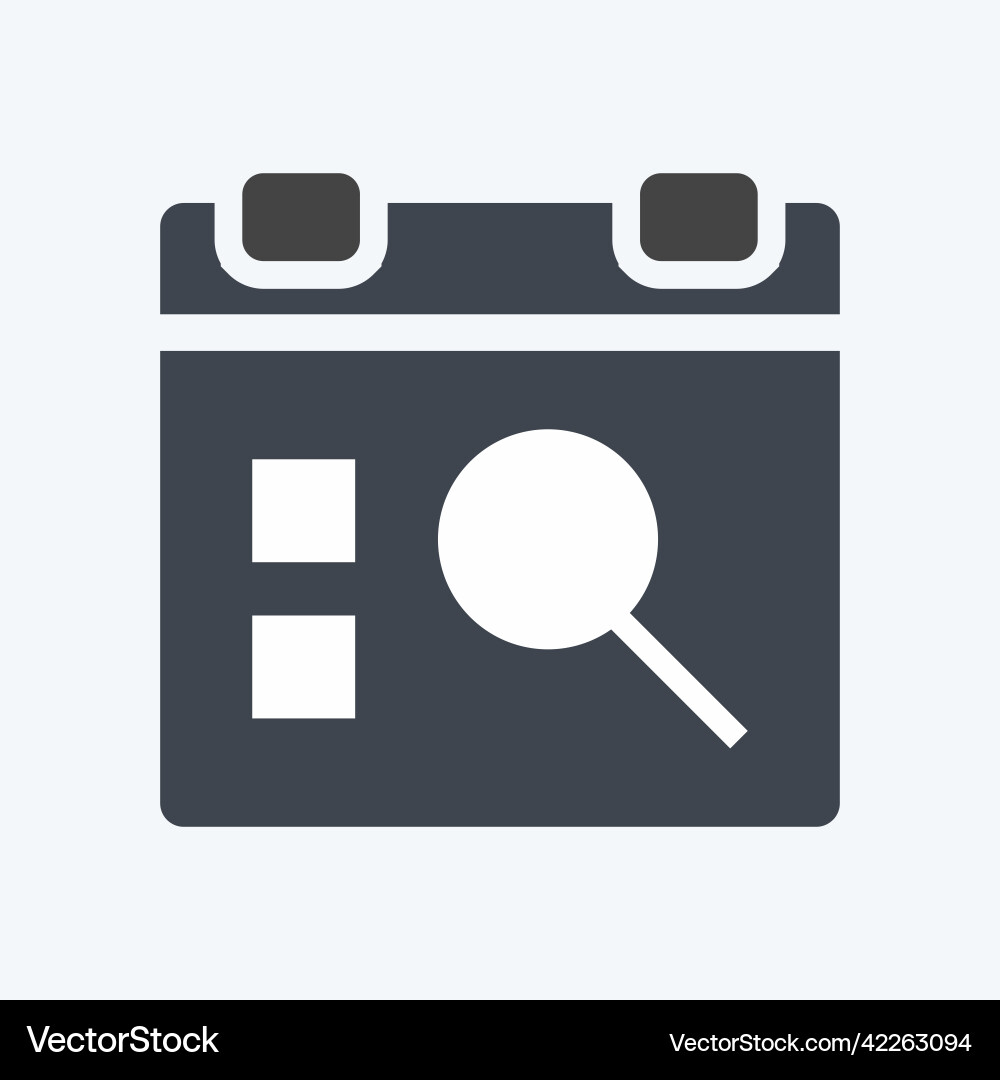 Icon find event suitable for user interface Vector Image