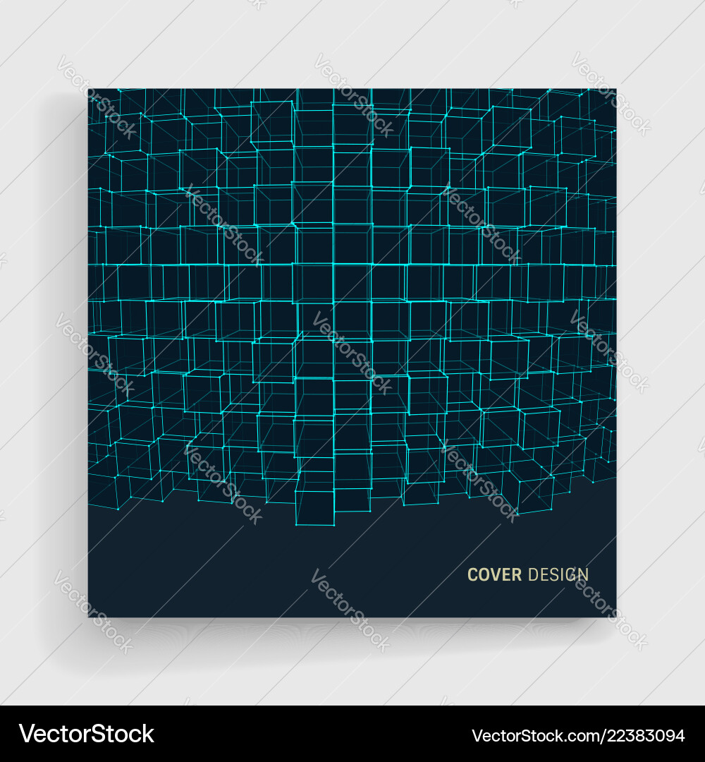 Lattice structure science or technology Lattice structure science or technology vector image