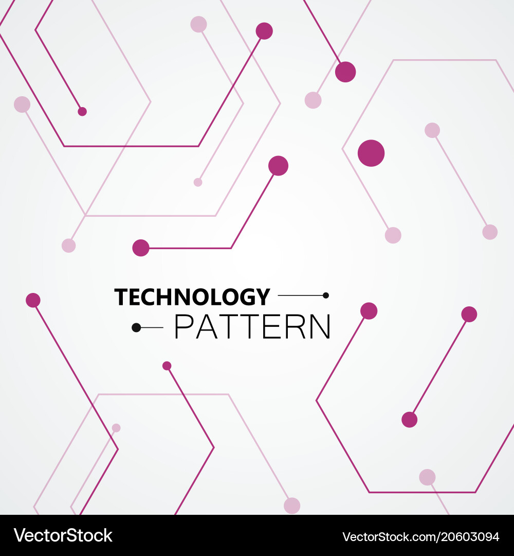 Molecular structure pattern background vector image