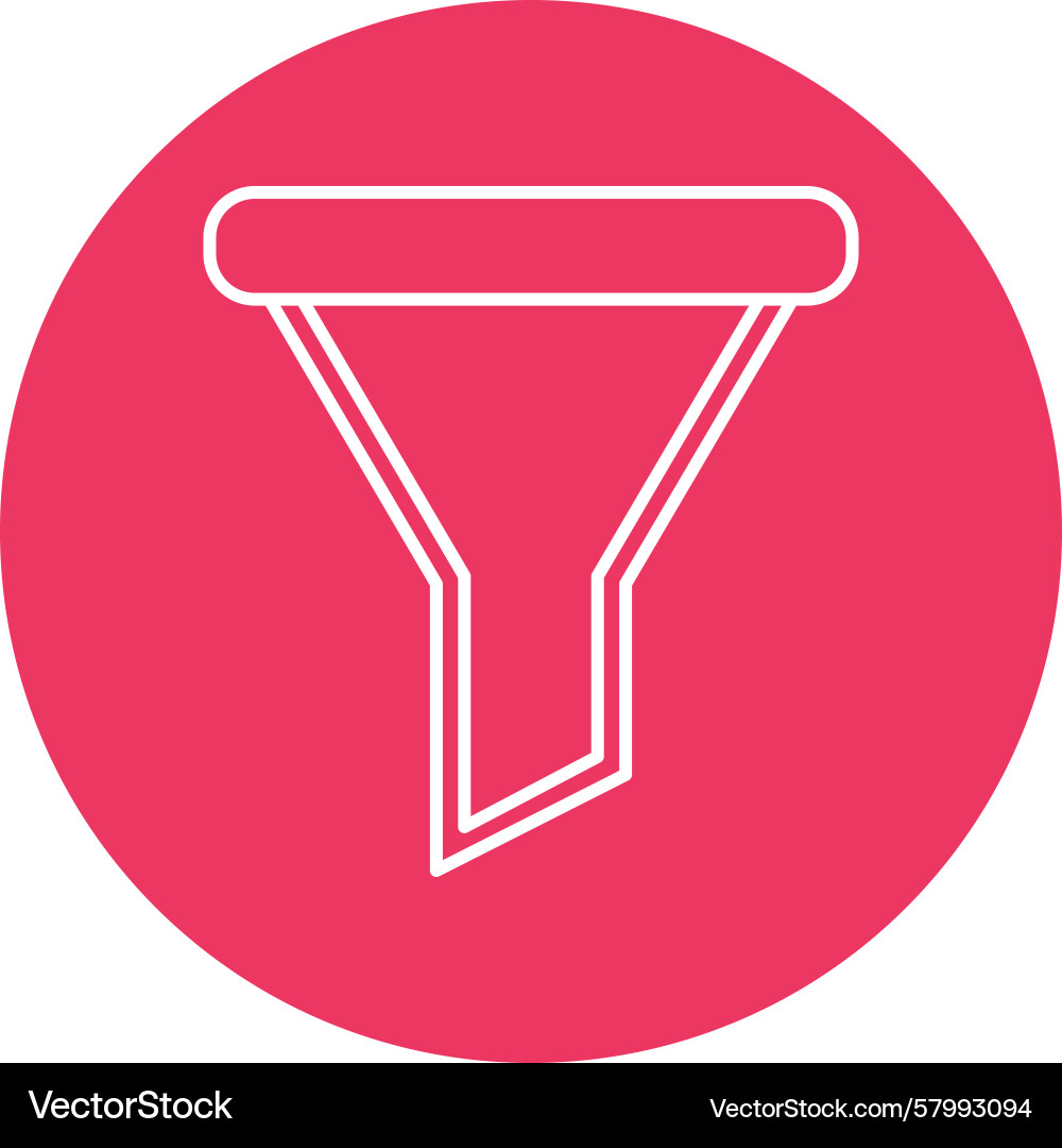 Multi Circle Filter Line Vector Image