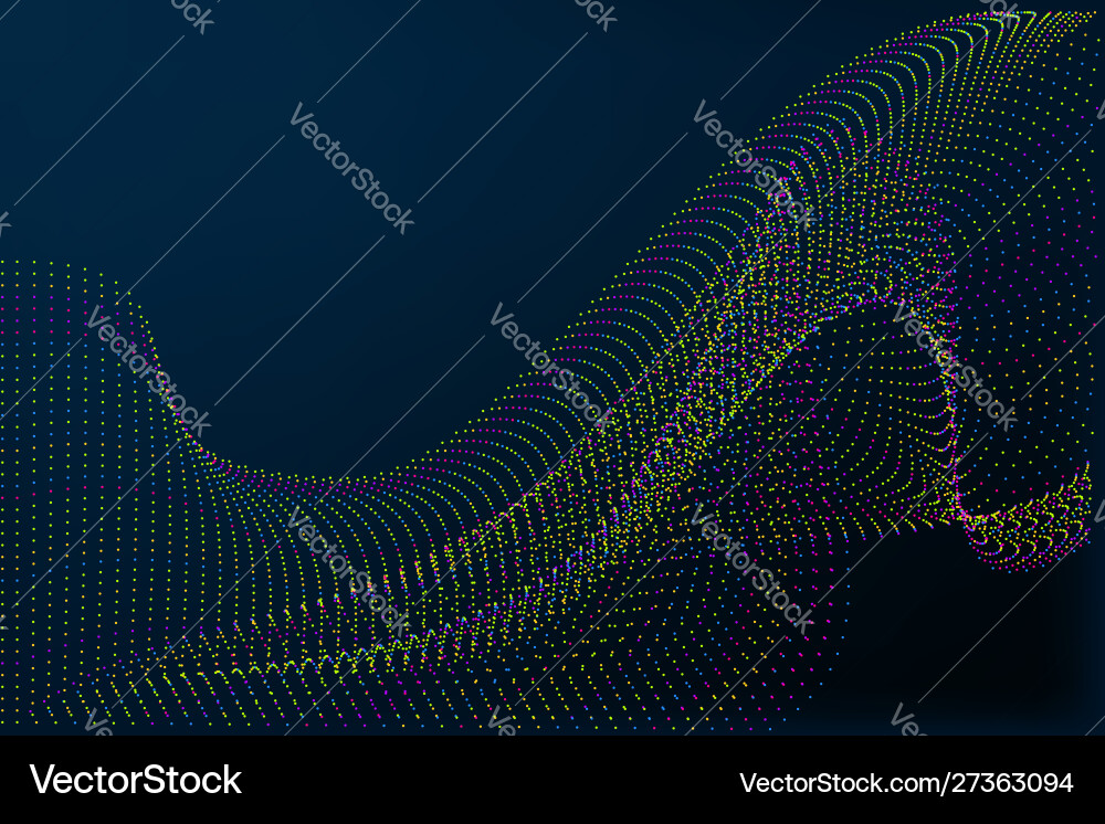 Neon Particle Background Vector Image