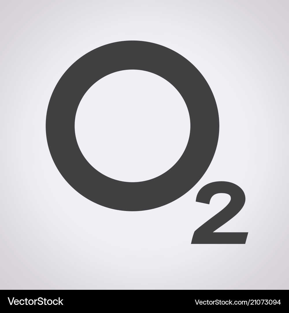Oxygen o2 icon vector image