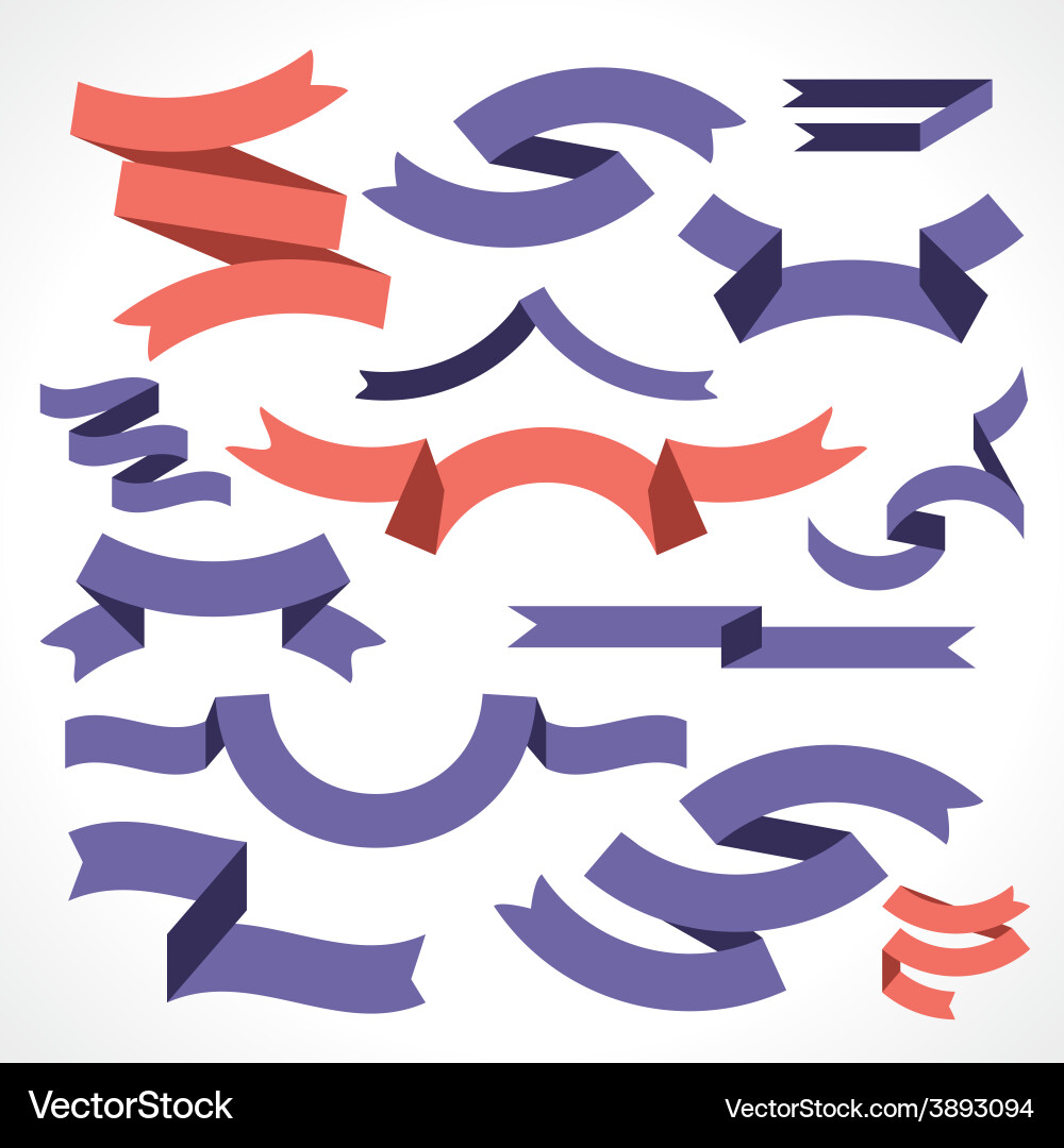 Ribbons Royalty Free Vector Image - VectorStock