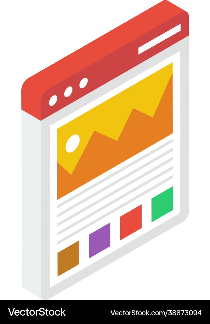 Webpage gallery image Vector Image