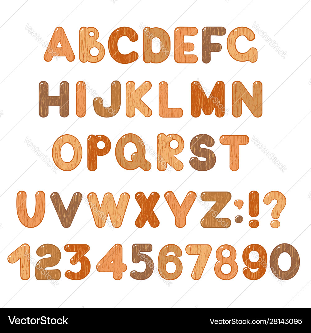 Abc set latin letters numbers and symbols Abc set latin letters numbers and symbols Vector Image