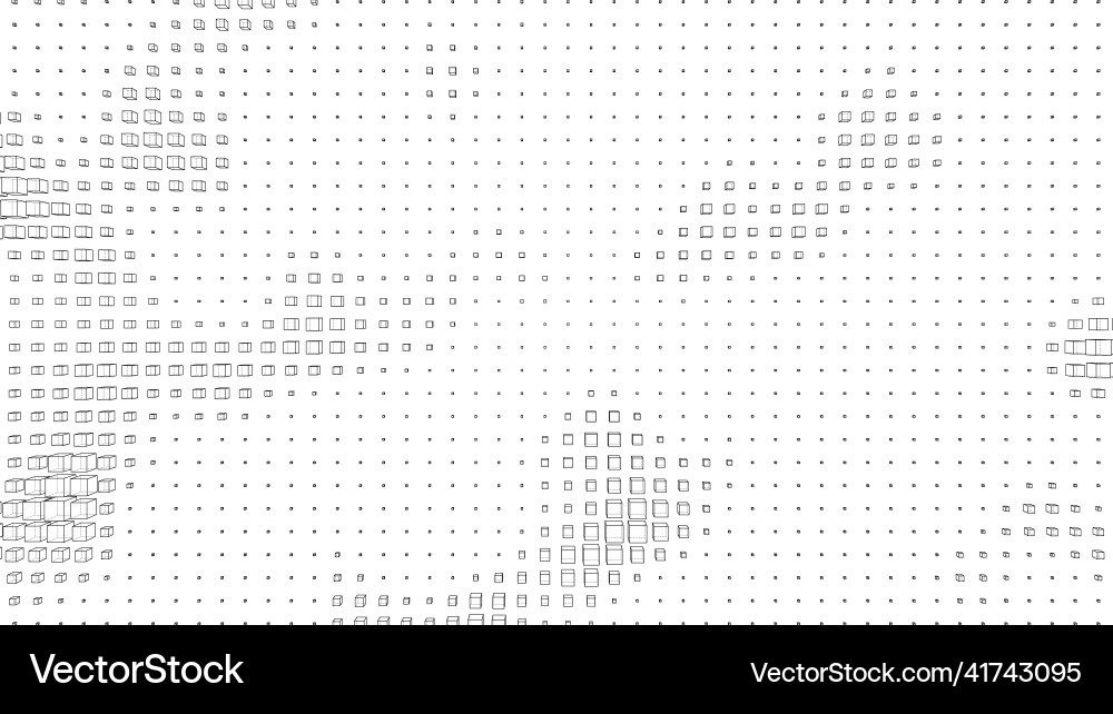 Abstract boxes background Vector Image