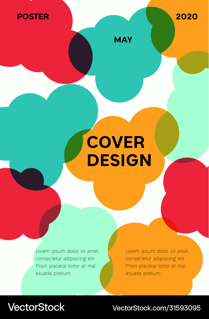 Abstract colorful shapes clouds background design Abstract colorful shapes clouds background design Vector Image