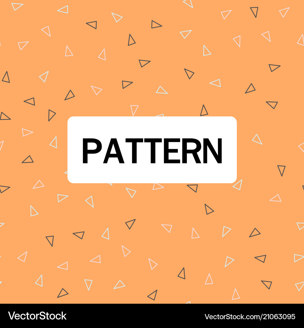 Abstract triangle pattern orange background Vector Image