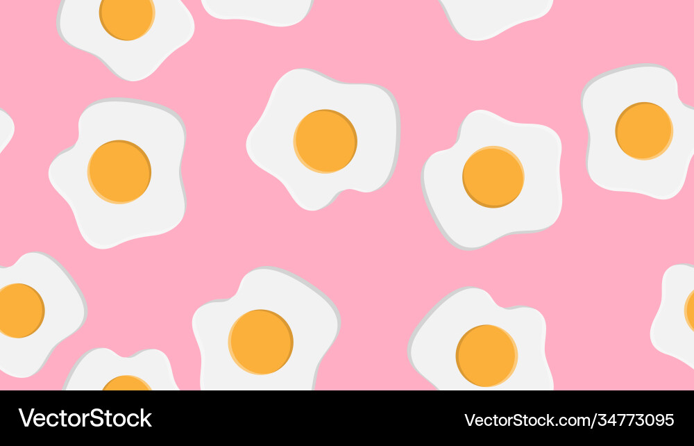Egg seamless pattern cartoon with simple gradient vector image