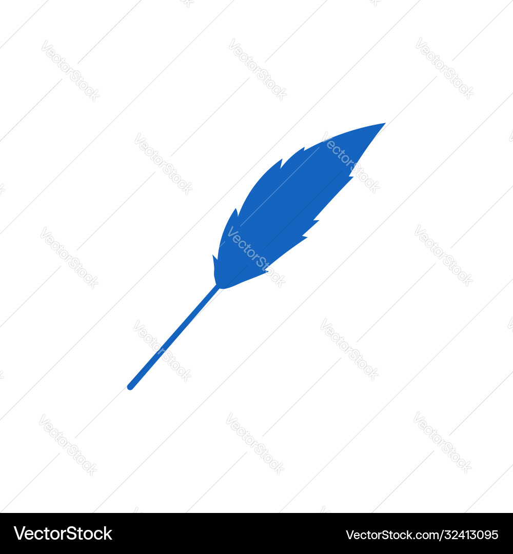 Feather design template Vector Image
