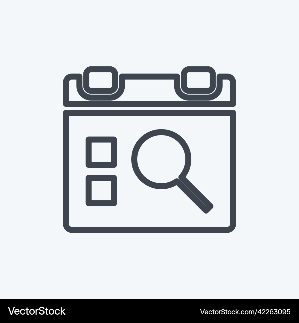 Icon find event suitable for user interface Vector Image