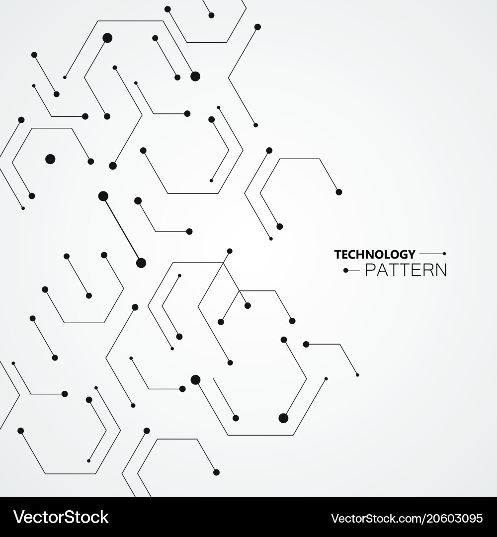 Molecular structure pattern background vector image