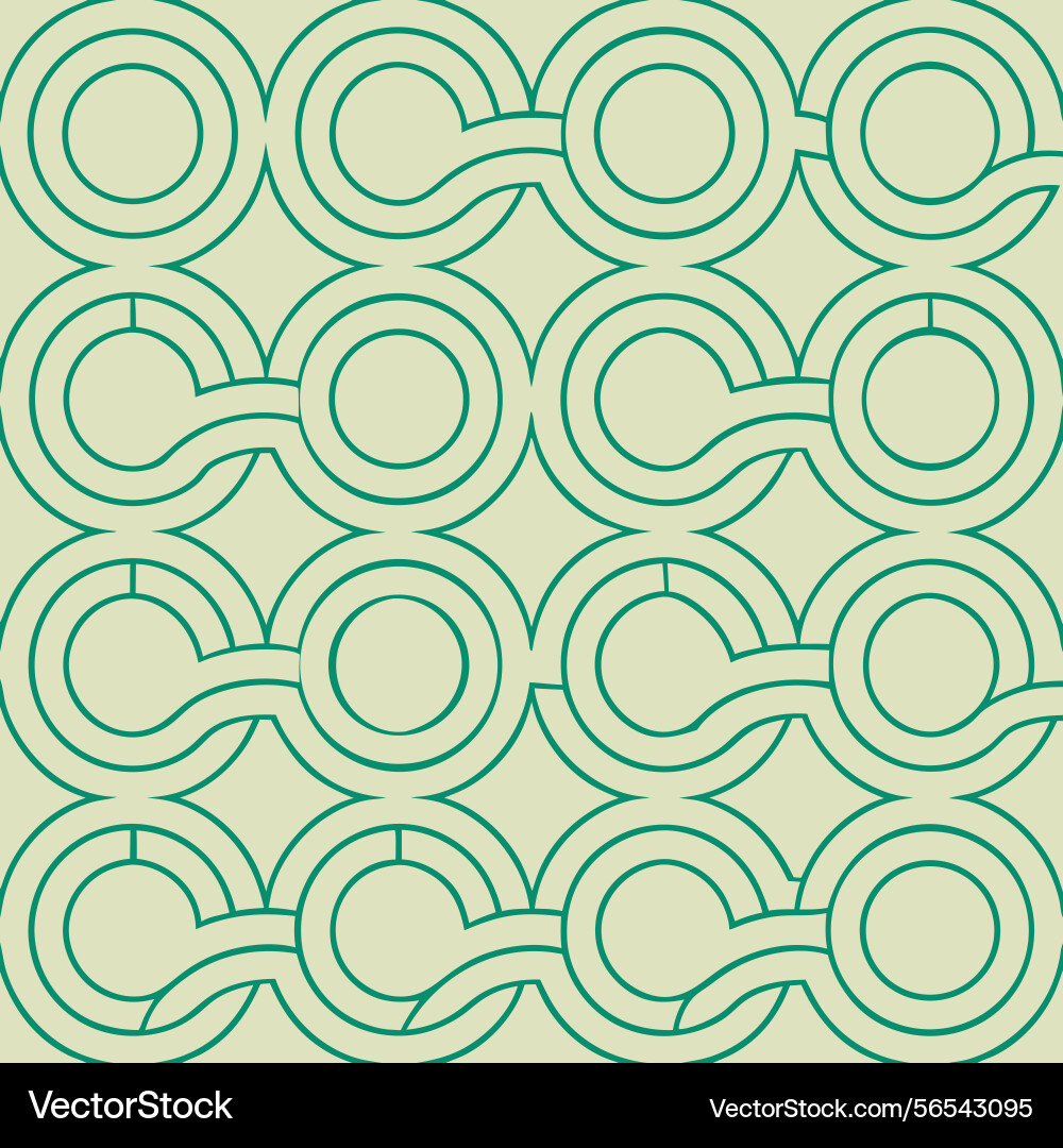 Seamless geometric pattern with interlocking vector image