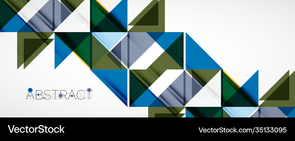Set triangle geometric backgrounds Set triangle geometric backgrounds vector image