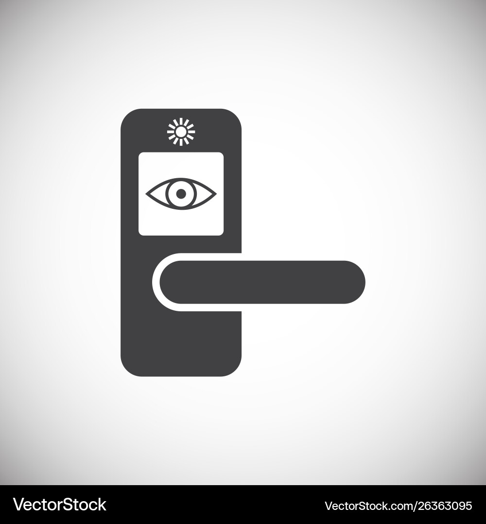 Smart lock icon on background for graphic and web Vector Image