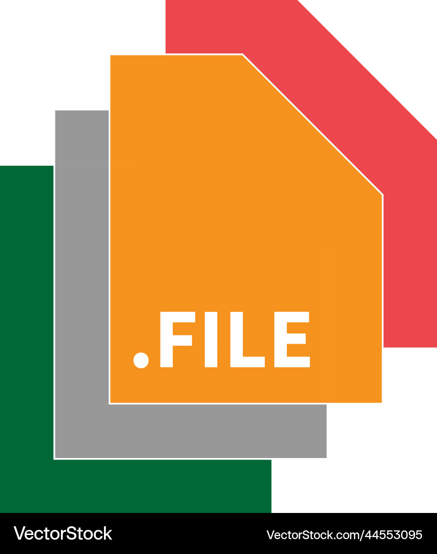 Source file icon logo design template isolated Source file icon logo design template isolated Vector Image