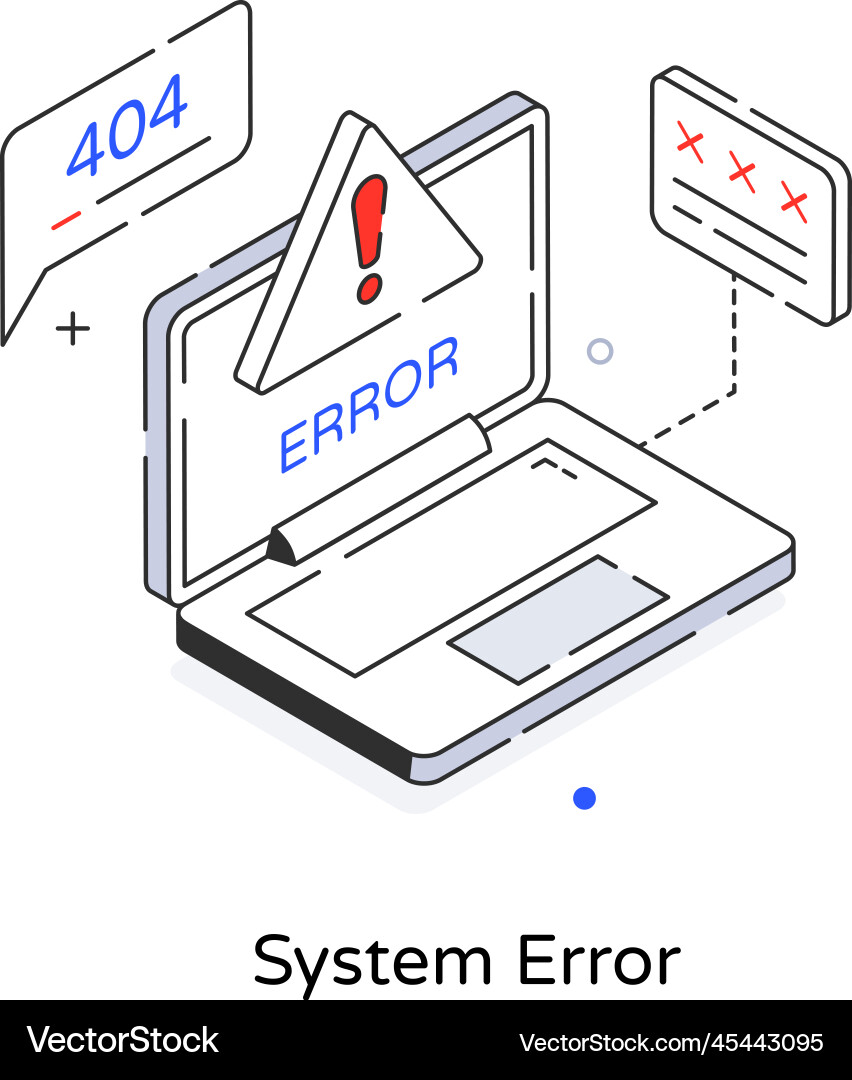 System error vector image