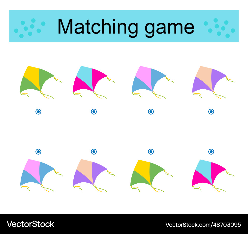 Task for the development of attention and logic Vector Image