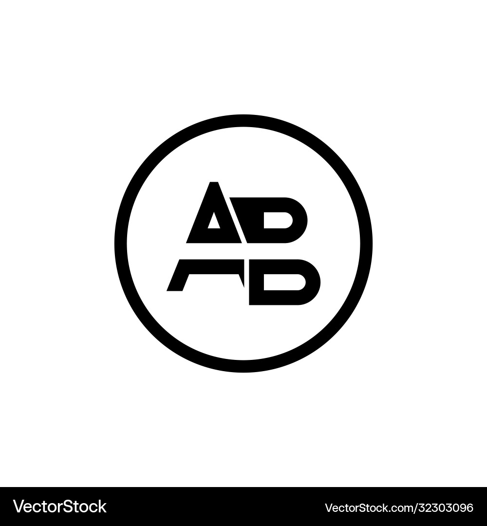Ab Logo Design Geschäftstypografie Vorlage Ab Logo Design Geschäftstypografie Vorlage vektorbild