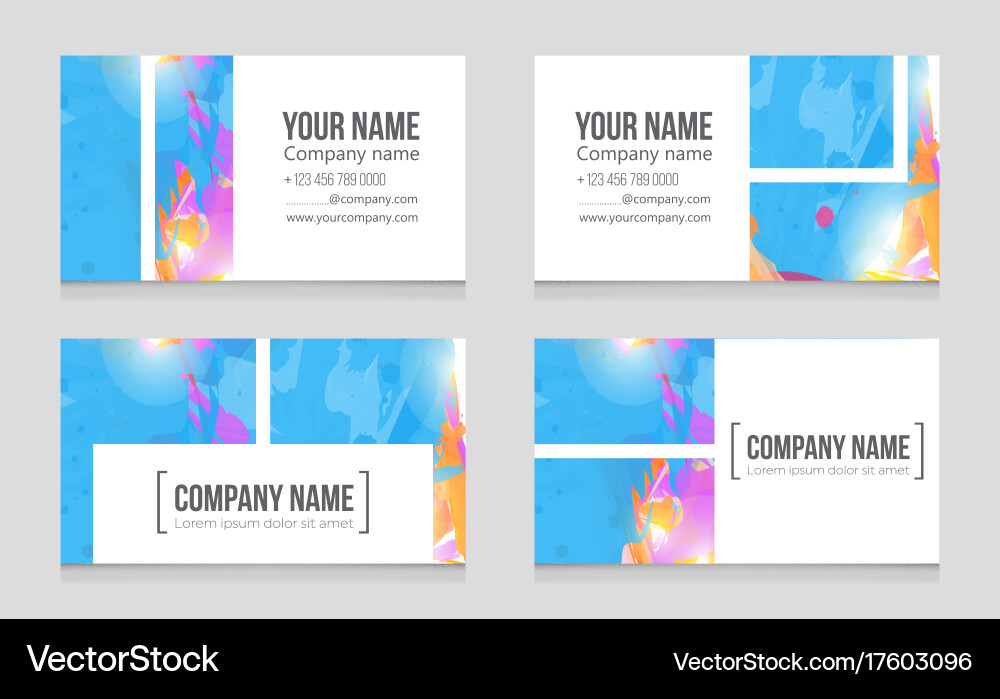 Abstract layout background set for art vector image