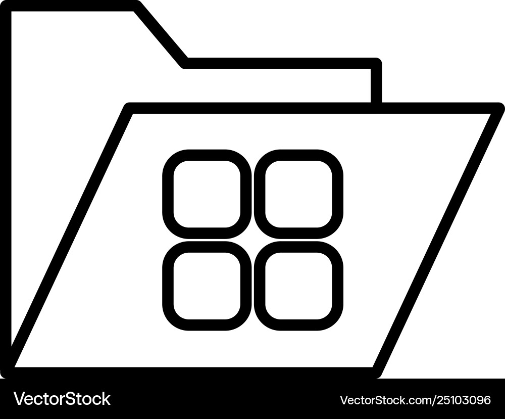 Api folder component icon Api folder component icon vector image