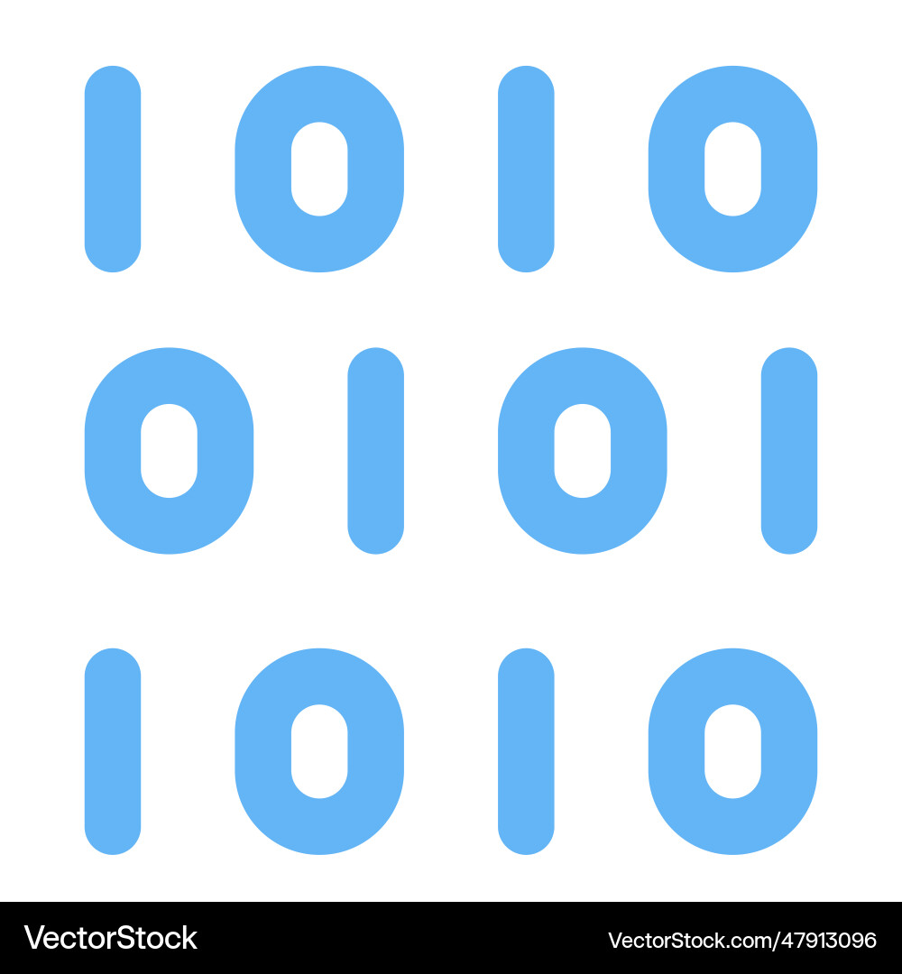 Binary code digital transformation concept vector image