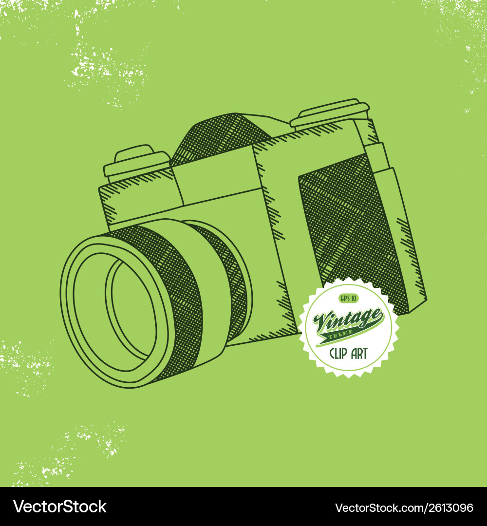 Camera design element Vector Image