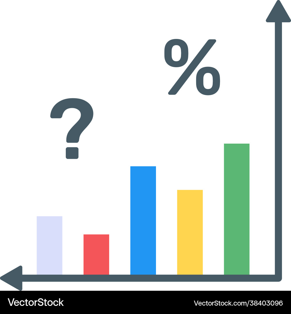 Chart query vector image